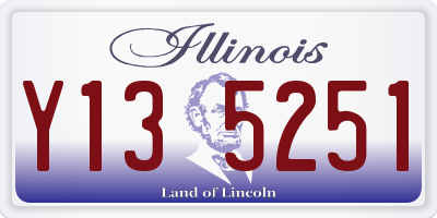 IL license plate Y135251