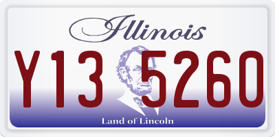 IL license plate Y135260