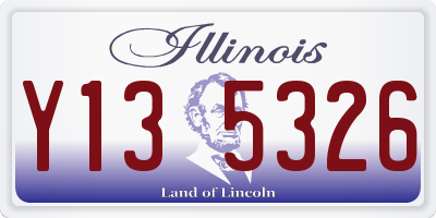 IL license plate Y135326