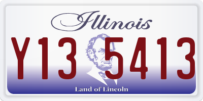 IL license plate Y135413