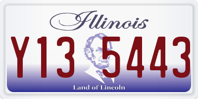 IL license plate Y135443