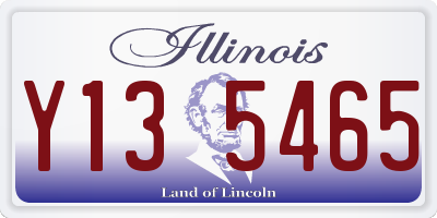 IL license plate Y135465