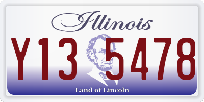 IL license plate Y135478