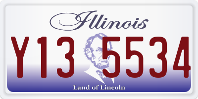 IL license plate Y135534