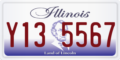 IL license plate Y135567
