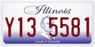 IL license plate Y135581