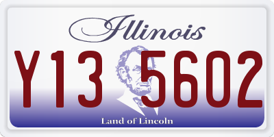 IL license plate Y135602