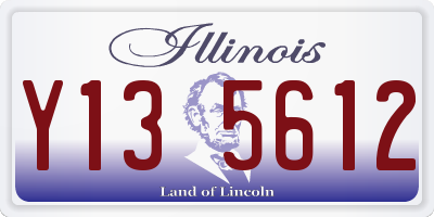 IL license plate Y135612