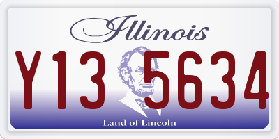 IL license plate Y135634