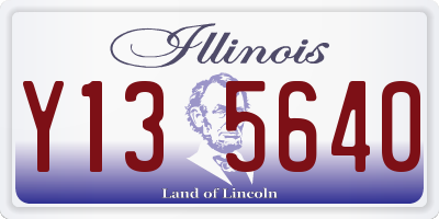 IL license plate Y135640