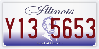 IL license plate Y135653