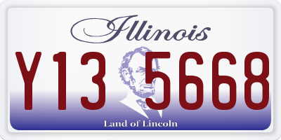 IL license plate Y135668