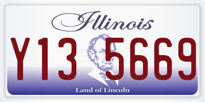 IL license plate Y135669
