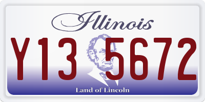 IL license plate Y135672