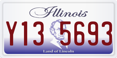 IL license plate Y135693