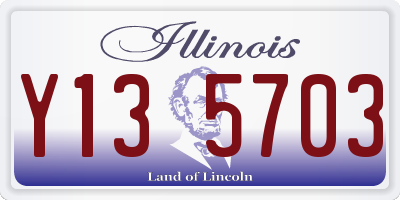 IL license plate Y135703