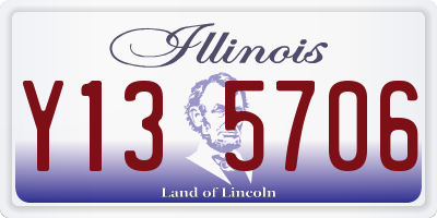 IL license plate Y135706