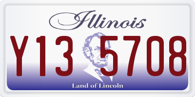 IL license plate Y135708