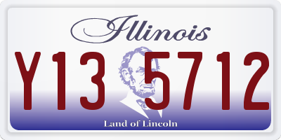 IL license plate Y135712