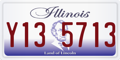 IL license plate Y135713