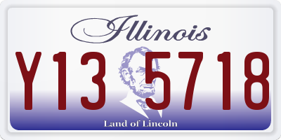 IL license plate Y135718
