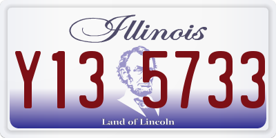 IL license plate Y135733