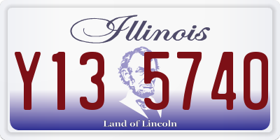 IL license plate Y135740