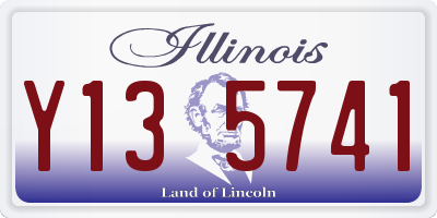 IL license plate Y135741