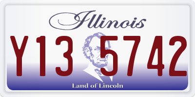 IL license plate Y135742