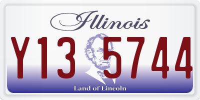 IL license plate Y135744