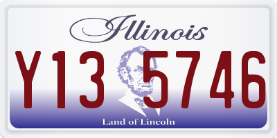 IL license plate Y135746