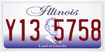 IL license plate Y135758