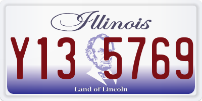 IL license plate Y135769