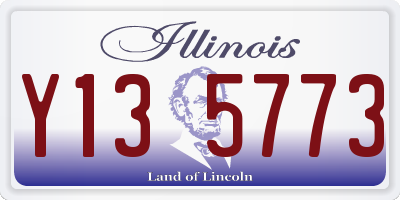 IL license plate Y135773