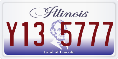 IL license plate Y135777