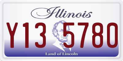 IL license plate Y135780