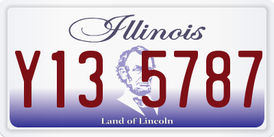 IL license plate Y135787