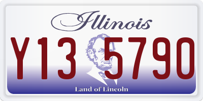 IL license plate Y135790