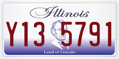 IL license plate Y135791