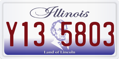 IL license plate Y135803