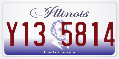 IL license plate Y135814