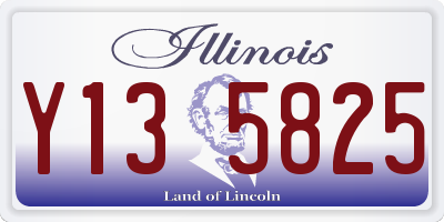IL license plate Y135825