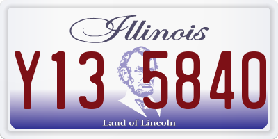 IL license plate Y135840