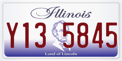 IL license plate Y135845