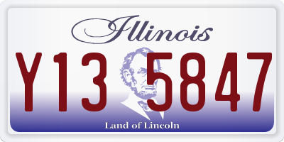 IL license plate Y135847