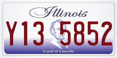 IL license plate Y135852