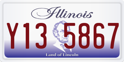 IL license plate Y135867