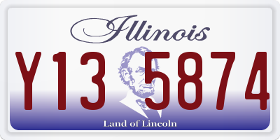 IL license plate Y135874