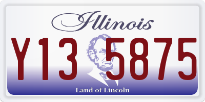 IL license plate Y135875