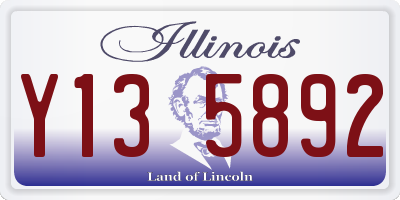 IL license plate Y135892